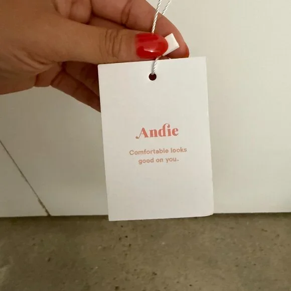 NWT SZ L Bikini Top - Andie The Amor - Gingham - Twilight - Picture 8 of 8